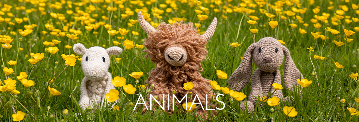 animals kits crochet pattern gift wool yarn Kerry Lord toft